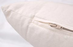 Buckwheat pillow with zipper, made in USA