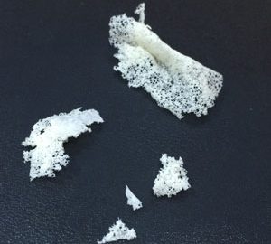 pieces of a latex pillow