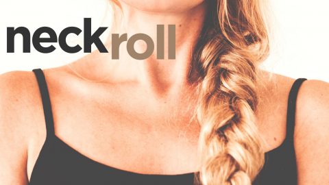 Image of woman's neck with "Neck Roll" text overlaid
