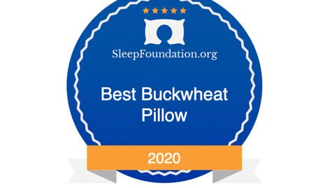 Sleep Foundation Award Badge: "Best Buckwheat Pillow 2020"